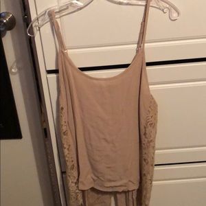 Tan spaghetti strap shirt